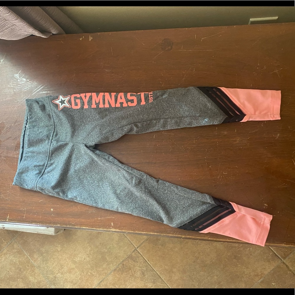 Girls gymnast leggings justice 5/6